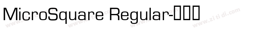 MicroSquare Regular字体转换